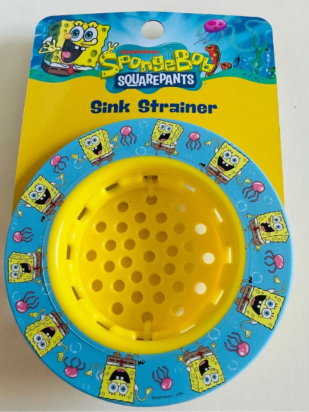 🌼4/$10🌼 NEW SpongeBob SquarePants Yellow & Blue Sink Strainer Kitchen Fun Decor